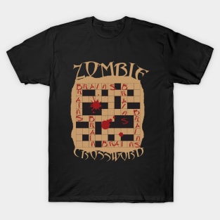 Zombie Crossword Puzzle T-Shirt